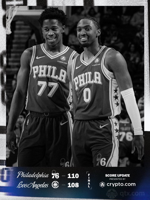 快船客场108-110惜败76人