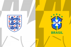友誼賽英格蘭男足vs巴西男籃前瞻 英格蘭近況更勝一籌