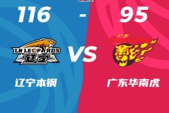 CBA季後賽半決賽遼寧男籃116-95廣東男籃 係列賽大比分3-2晉級總決賽