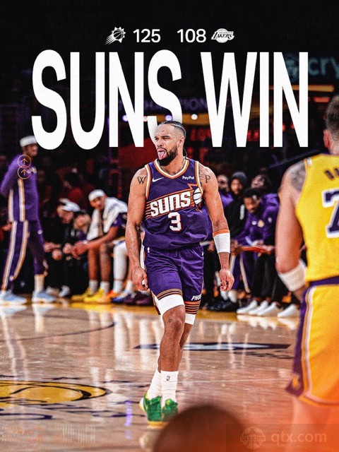 湖人主场108-125不敌太阳