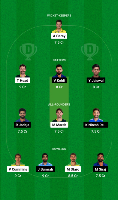 AUS vs IND Dream11 Team Fantasy Tips