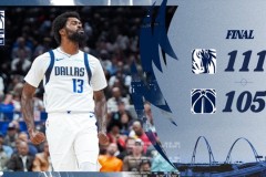 NBA常规赛独行侠客场111-105力克奇才终结4连败 马绍尔替补贡献30+8