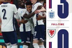 友谊赛英格兰3-0大胜威尔士 萨卡世界波