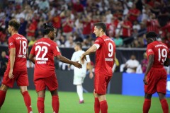 国际冠军杯拜仁慕尼黑3-1皇马  托利索莱万格纳布里建功 罗德里戈任意球破门