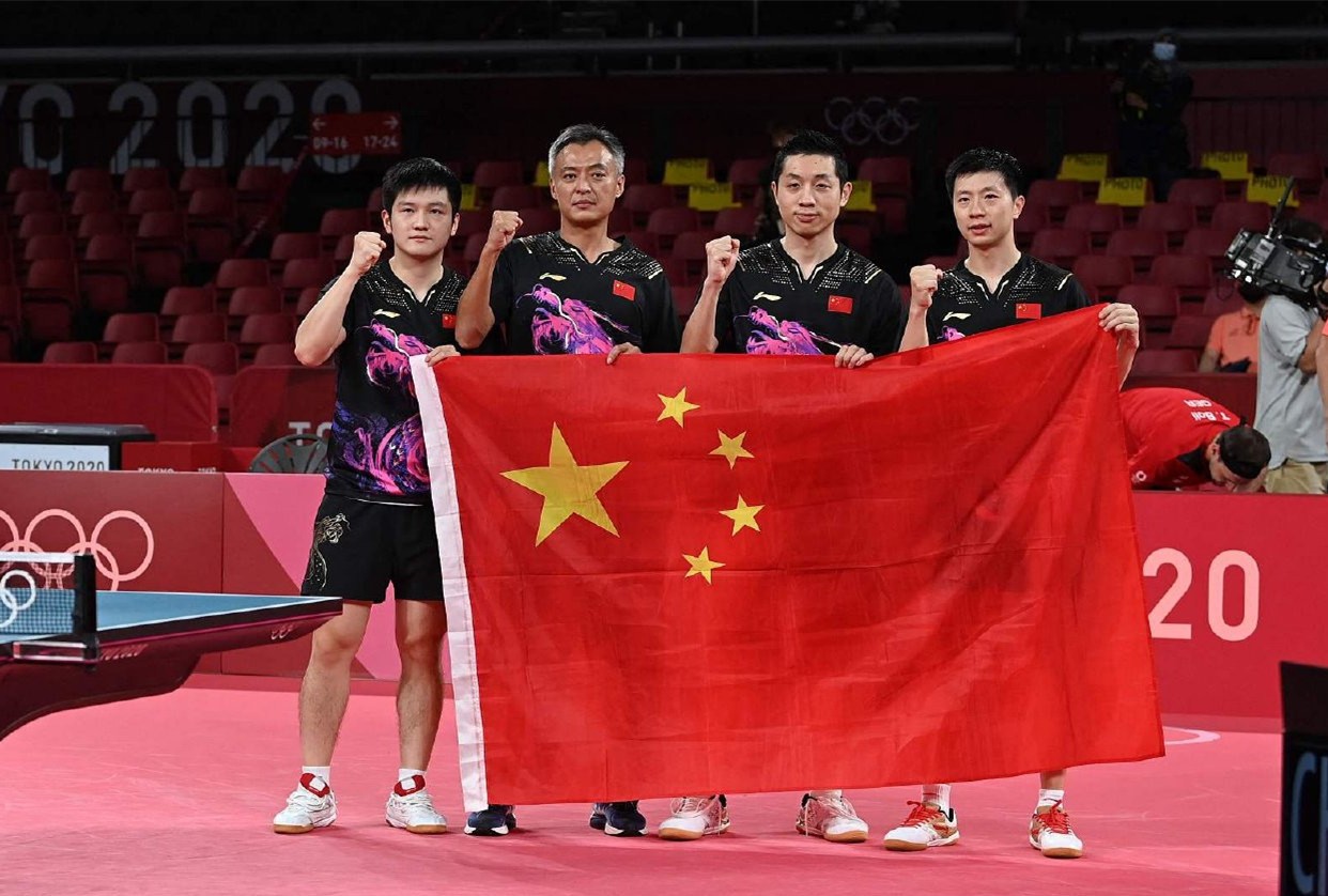 中国乒乓球男团蝉联冠军