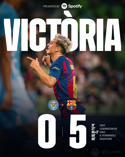 巴塞罗那5-0大邱FC