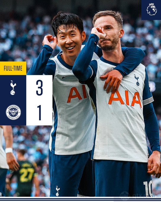 热刺3-1布伦特福德