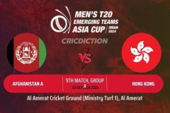 Afghanistan A vs Hong Kong Prediction - ACC Men's T20 Emerging Teams Asia Cup 2024 Tips