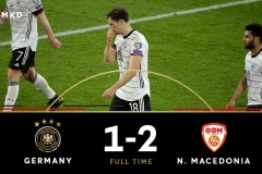 世预赛德国1-2爆冷不敌北马其顿 潘德夫破门维尔纳失良机