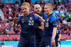 芬兰欧洲杯历史首球  波赫扬帕洛打入制胜球为埃里克森放弃庆祝