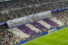 皇马展示“通往第16冠的道路”TIFO 银河战舰已斩获15个欧冠