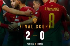 欧预赛葡萄牙2-0冰岛 葡萄牙十战全胜