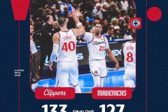 NBA杯快船双加时133-127险胜独行侠终结六连败 哈登41+14+11