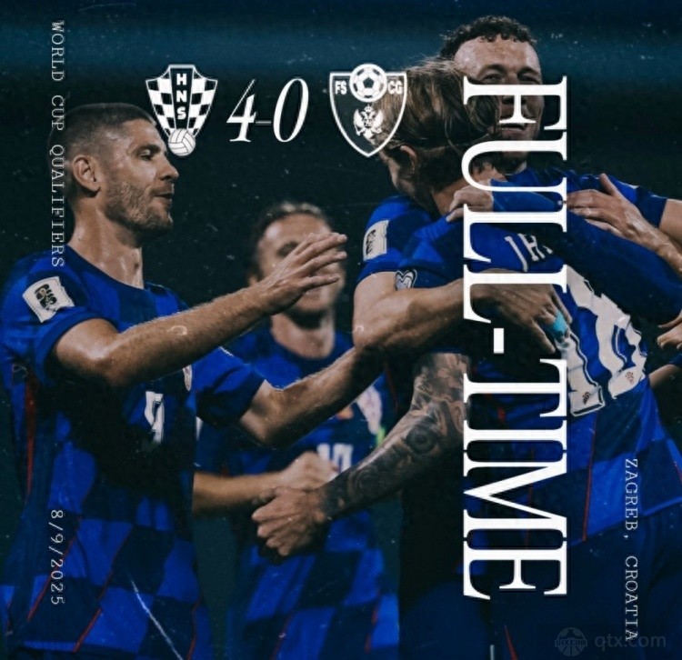 世预赛克罗地亚4-0黑山