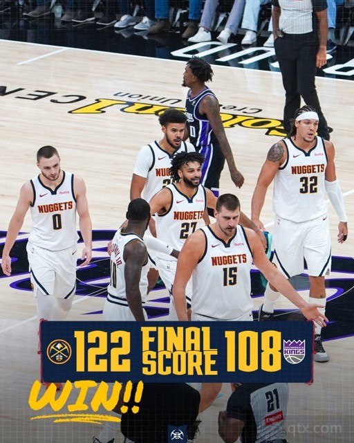 掘金客场122-108大胜国王