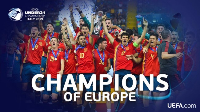 欧青赛决赛西班牙2-1德国夺冠