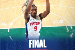 NBA常规赛活塞客场129-116力克雄鹿豪取12连胜 字母哥缺阵 坎宁安29+8+10