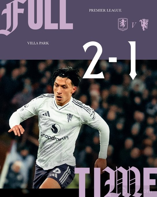 阿斯顿维拉2-1曼联