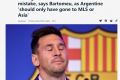 巴托梅乌：让梅西离开巴萨是个错误 他不仅仅是个足球运动员