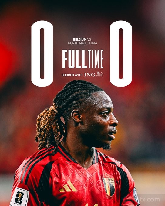 比利时0-0北马其顿