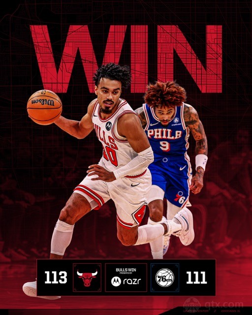 76人客场111-113不敌公牛