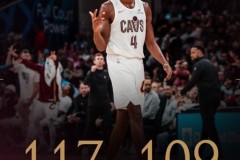 NBA常规赛骑士主场117-109力克老鹰 特雷-杨缺阵 米切尔37分