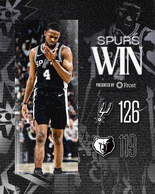 马刺主场126-119险胜灰熊