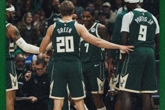 NBA常规赛雄鹿主场113-109险胜活塞 波特26+7 字母哥伤退