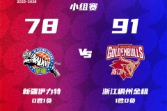 CBA俱乐部杯浙江男篮91-78力克新疆男篮 兰道夫28分 吴前16+5+5