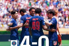 世俱杯巴黎圣日耳曼4-0马德里竞技 巴黎取得开门红