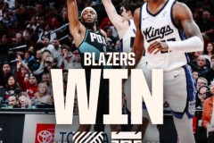 NBA常规赛开拓者主场加时134-133险胜国王 杨瀚森未出场 阿夫迪亚35分