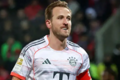 凯恩德甲参与100球 加盟拜仁以来仅用78场比赛