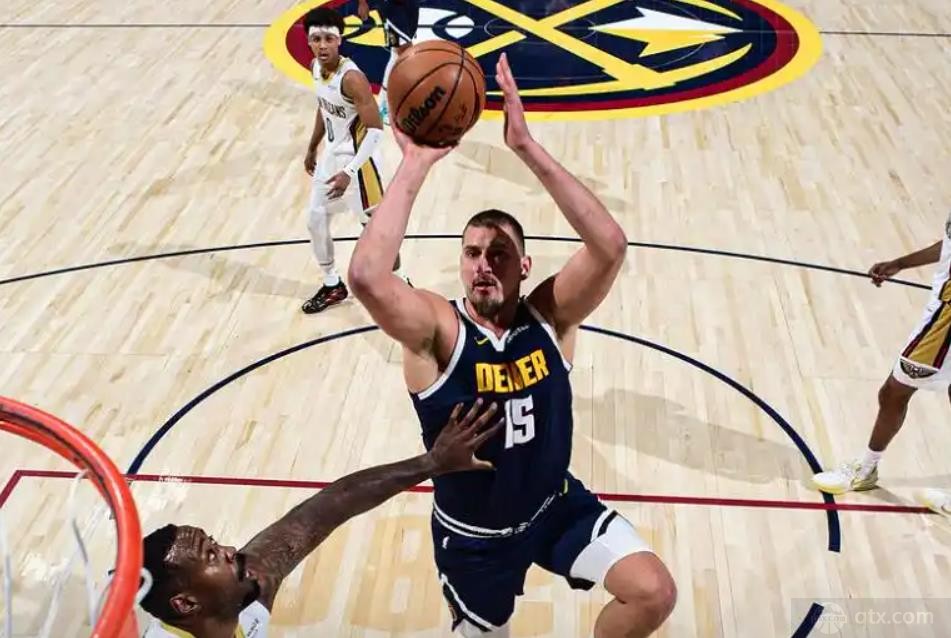 nba常规赛掘金122-88大胜鹈鹕