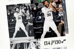 NBA季前赛爵士130-134马刺 文班亚马22分7篮板 瓦塞尔18分