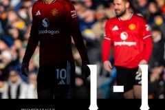 英超利兹联1-1曼联 阿伦森破门 库尼亚扳平比分