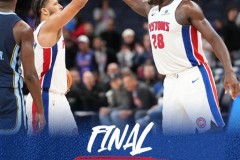 NBA常规赛灰熊主场106-114不敌活塞 坎宁安33分 莫兰特18+10