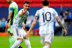 美洲杯半决赛阿根廷VS哥伦比亚半场战报：梅西助攻 劳塔罗进球