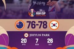 女篮亚洲杯新西兰女篮76-78韩国女篮 崔以圣23分