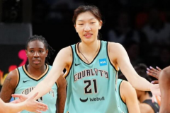 韩旭24分8篮板创WNBA生涯新高 帮助自由人逆转王牌队