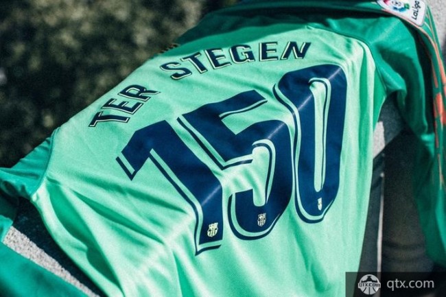 特尔施特根完成150次出场 推特晒纪念版球衣