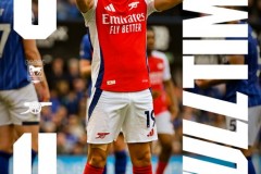 英超伊普斯维奇0-4阿森纳 特罗萨德双响马丁内利恩瓦内里破门