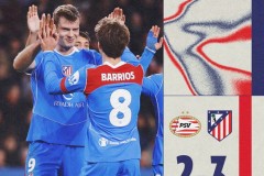 欧冠埃因霍温2-3马德里竞技 马竞欧冠三连胜