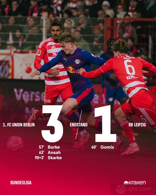 柏林联合3-1RB莱比锡