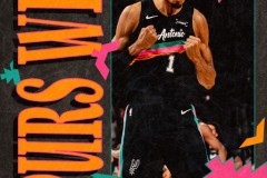 NBA常规赛马刺主场130-110再胜雷霆 凯尔登25分 亚历山大空砍33+8