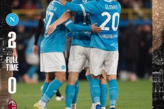 意超杯那不勒斯2-0AC米兰 那不勒斯晋级决赛