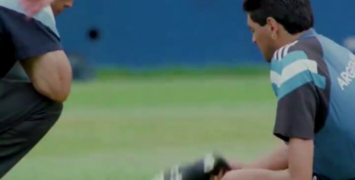 马拉多纳在阿根廷国家队训练的精彩片段