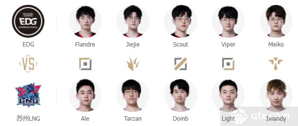 2022LPL春季赛3月15日赛程与首发名单EDG vs LNG
