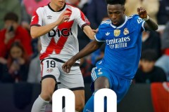 西甲巴列卡诺0-0皇家马德里 皇马各项赛事2场不胜