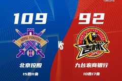 CBA联赛战况北控主场109-92大胜吉林 里勒24+6陈国豪17分