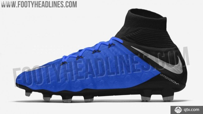 球鞋资讯 黑与蓝 耐克全新一季足球鞋套装提前曝光
